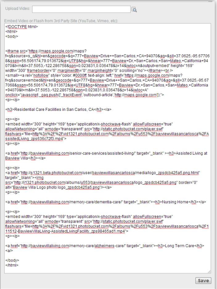 Creating the Press Release embed codes